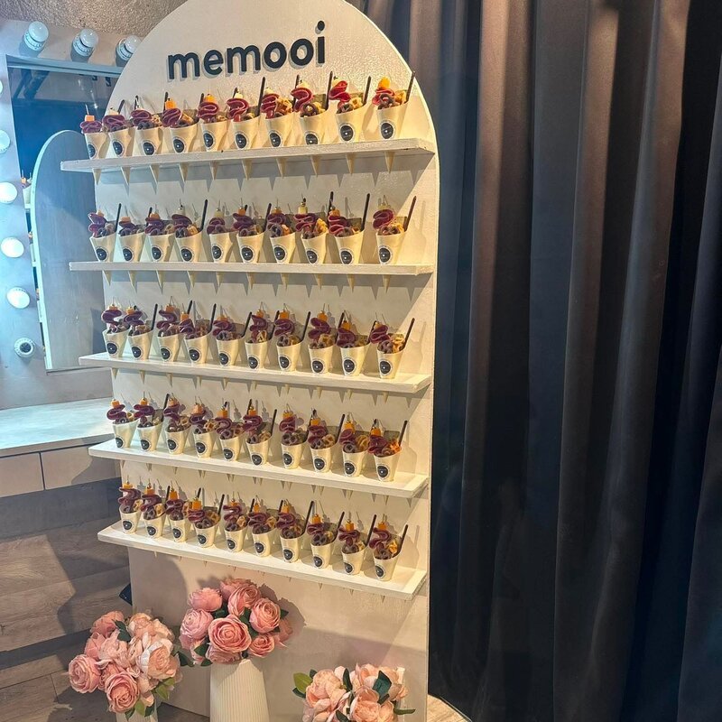 Charcuterie wall cone display